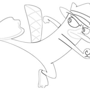 Perry the platypus coloring pages printable for free download