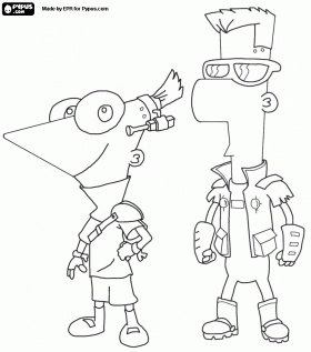 Phineas and ferb coloring pages disney coloring pages cartoon coloring pages coloring pages for boys