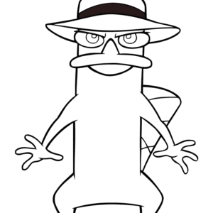 Perry the platypus coloring pages printable for free download