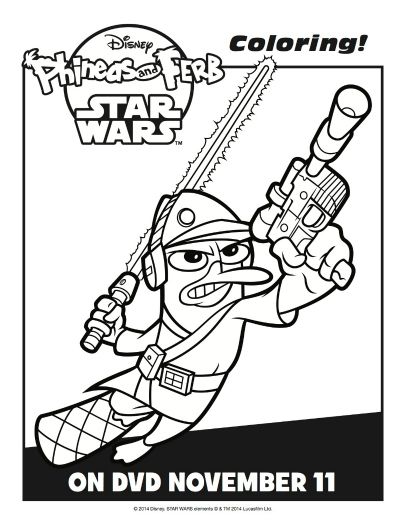 Phineas and ferb star wars coloring sheet sweepsbloggers star wars coloring sheet phineas and ferb printable coloring pages