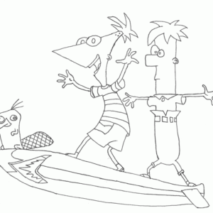 Perry the platypus coloring pages printable for free download