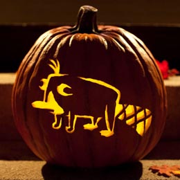 Sasaki time perry the platypus pumpkin carving template