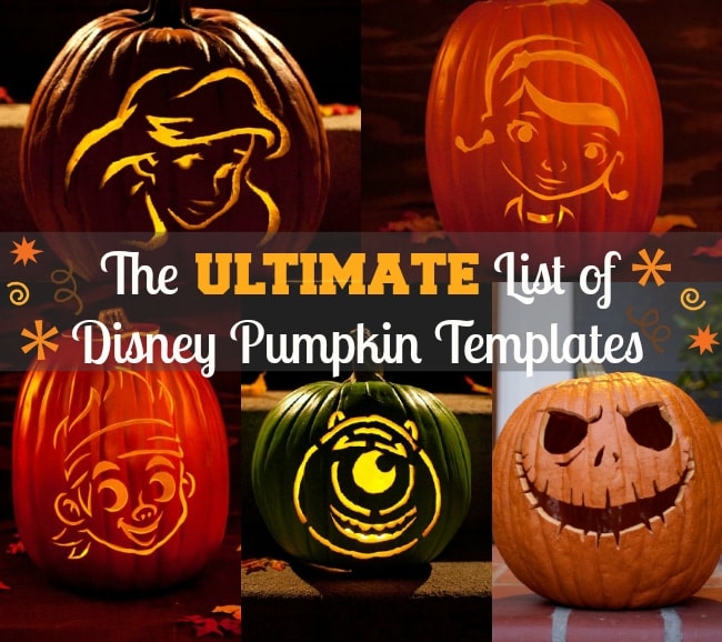 Disney pumpkin stencils and disney pumpkin carving templates