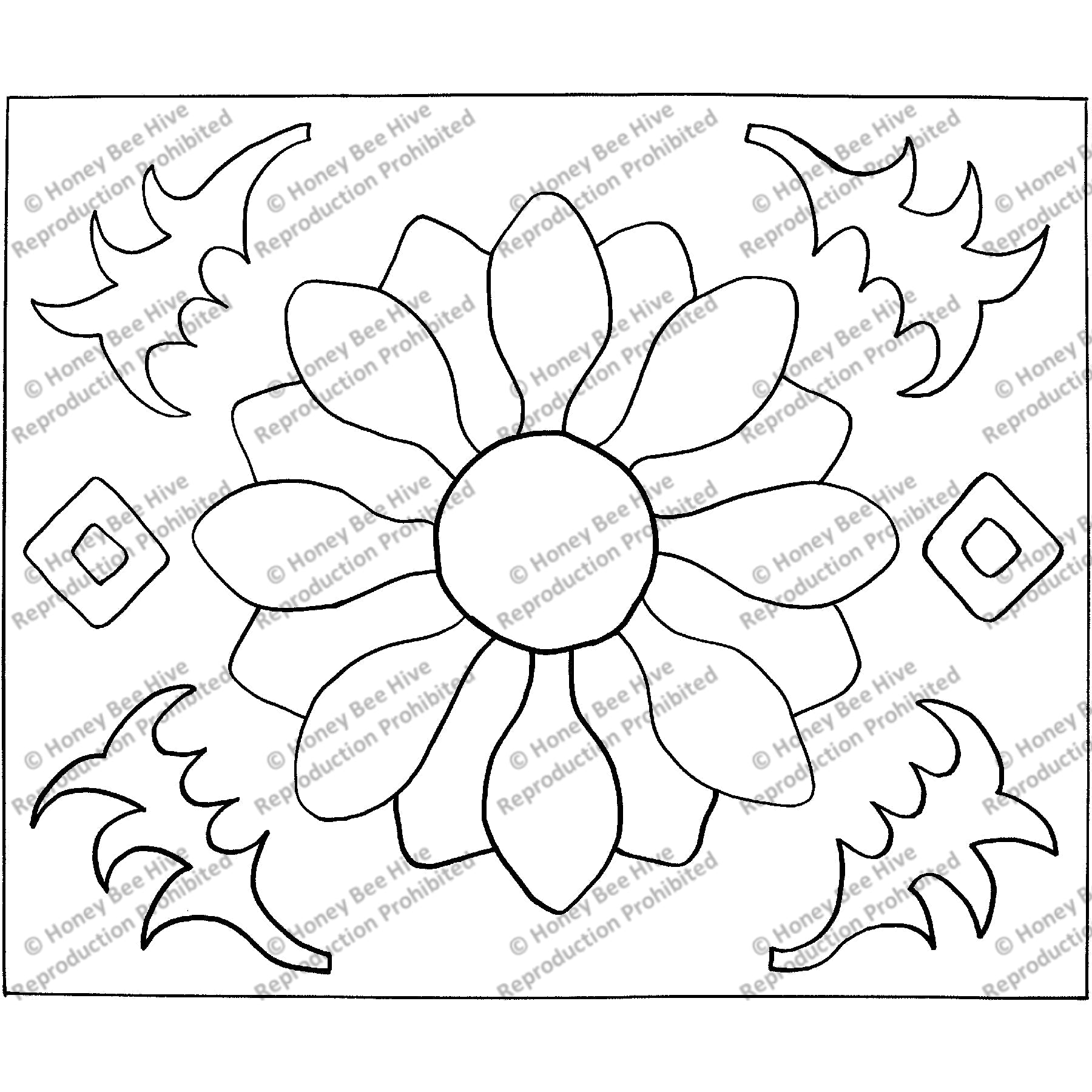 Rug hooking pattern multicolores pattern mc