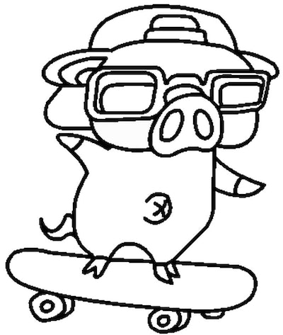 Free skateboarding coloring pages for skaters of all ages