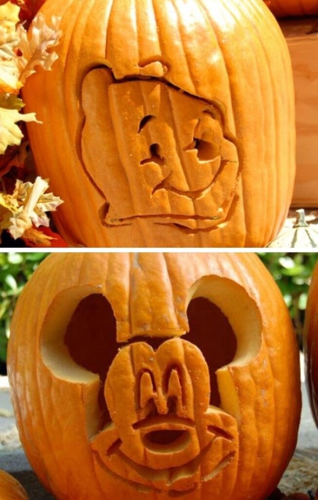 Disney pumpkin stencils and disney pumpkin carving templates