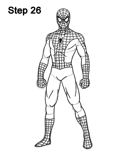 How to draw spider