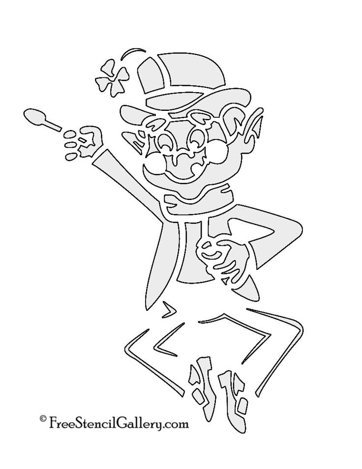Lucky charms leprechaun stencil lucky charms leprechaun lucky charm leprechaun