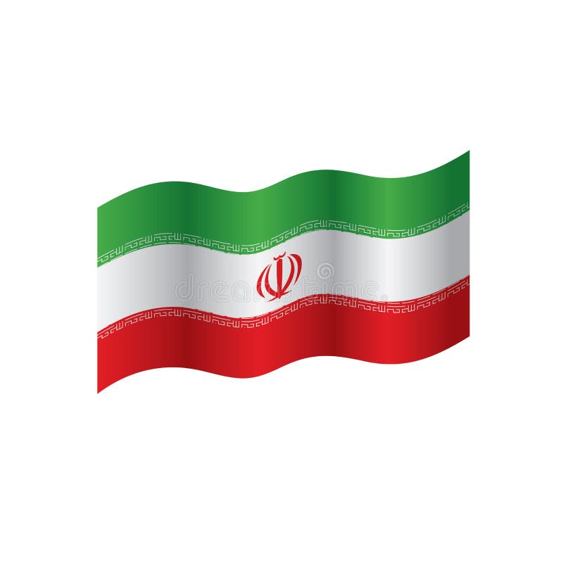 Iran flag vector illustration stock vector