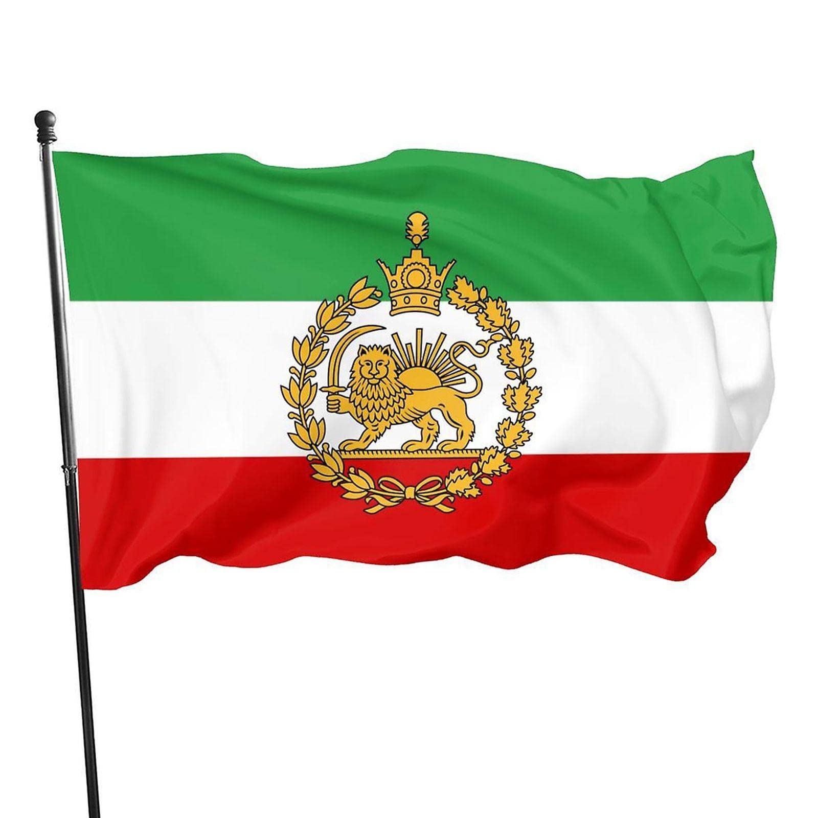 Iran old persia flag historic iran flagnstitutional flagiran protests iranian flaglion