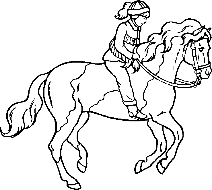 Free printable horse coloring pages for kids