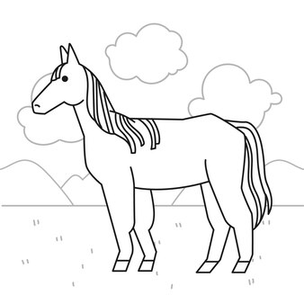 Page person riding a horse coloring page images