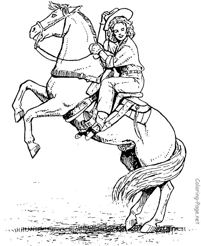 Horse coloring page