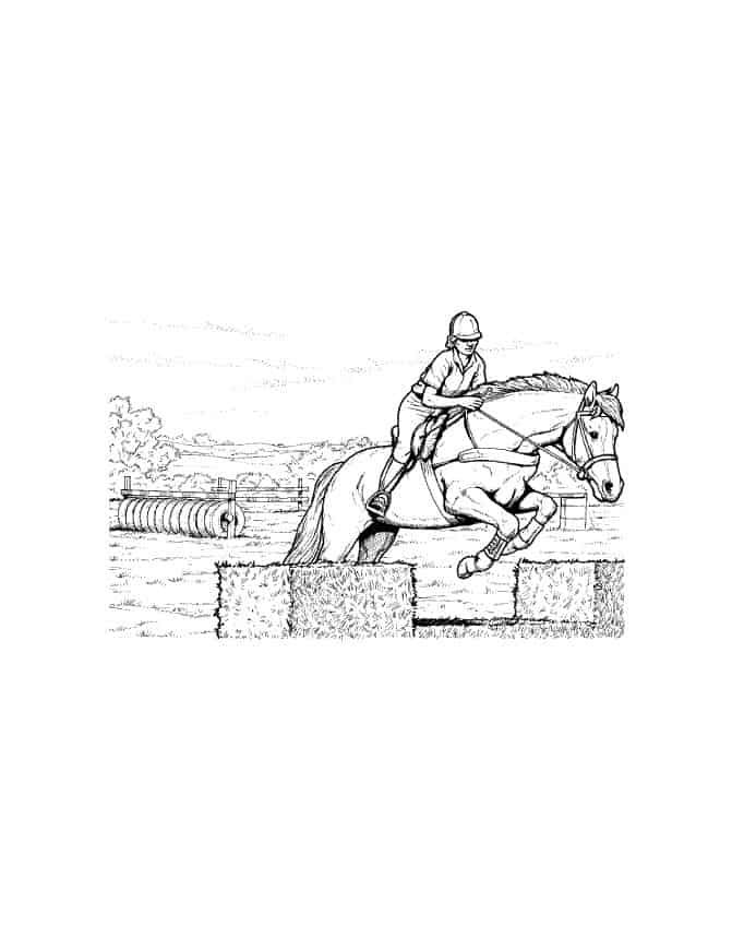 Your kids will love these horse coloring pages