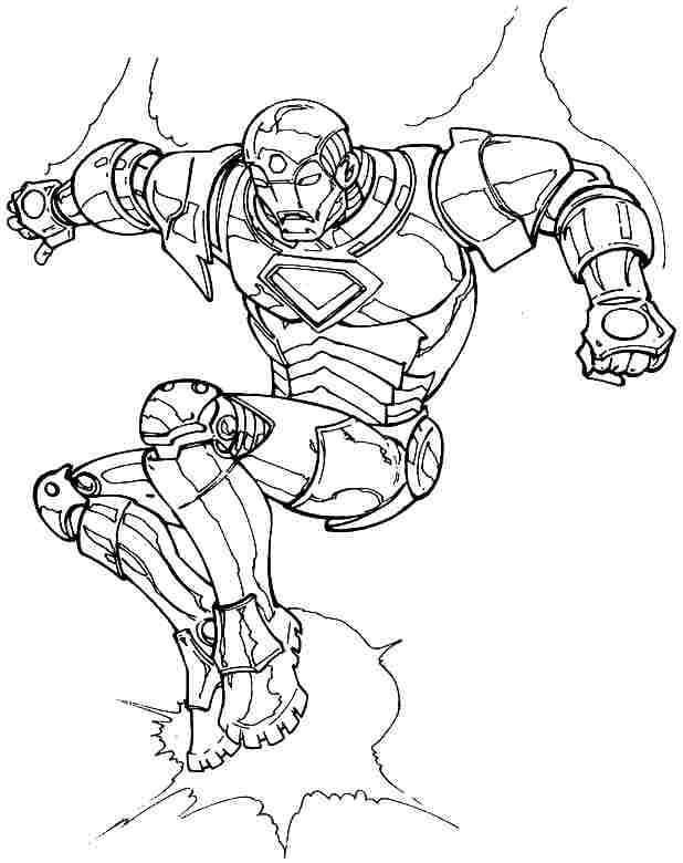 Iron man coloring pages