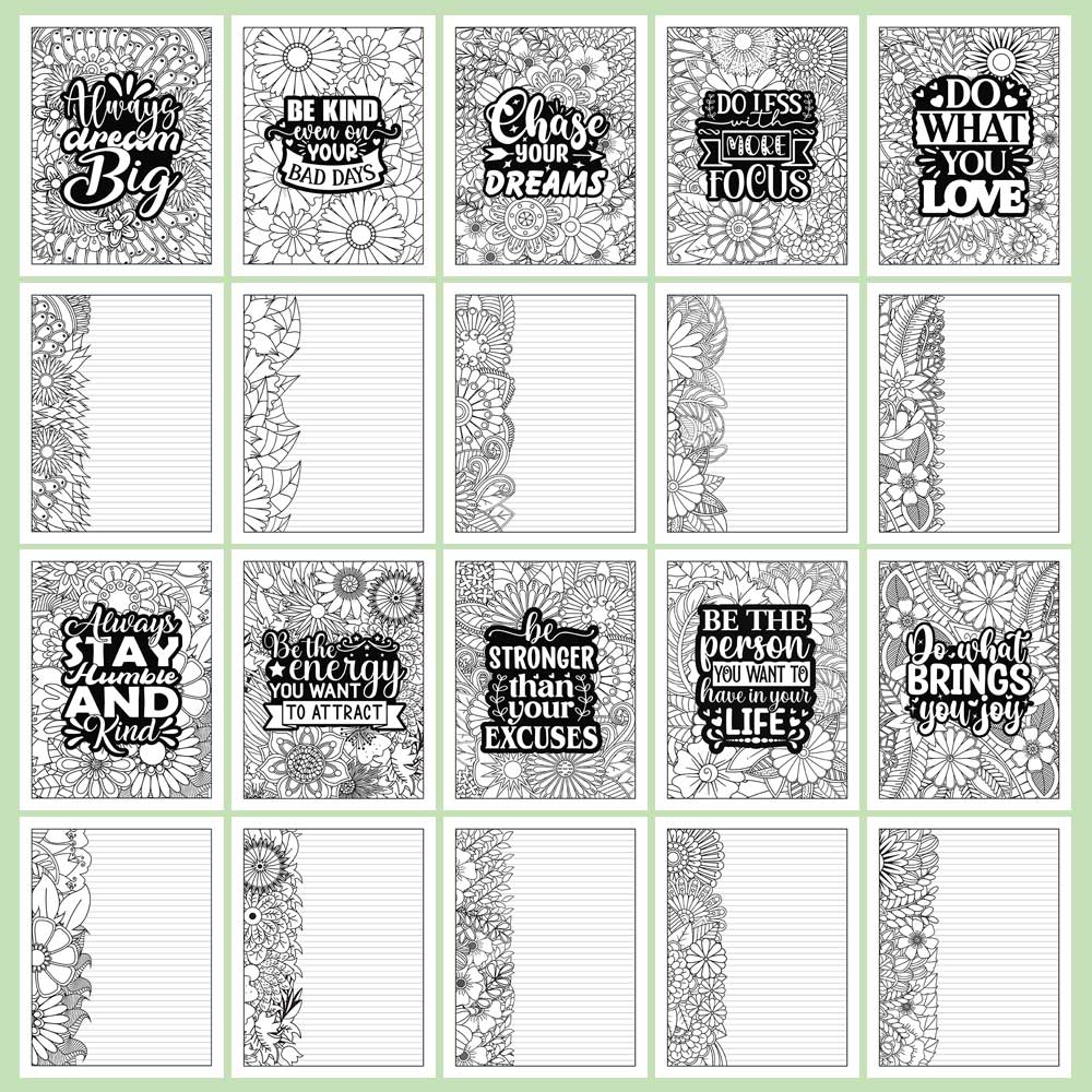 Printable coloring pages inspirational quotes