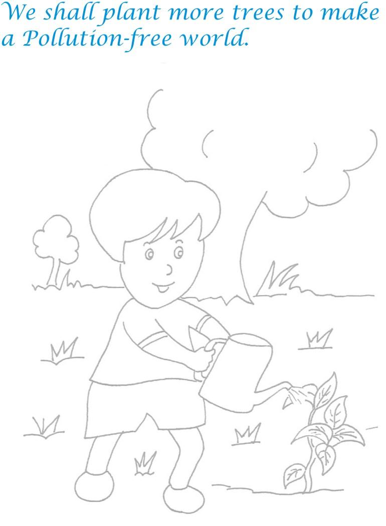 Childrens day printable coloring page for kids