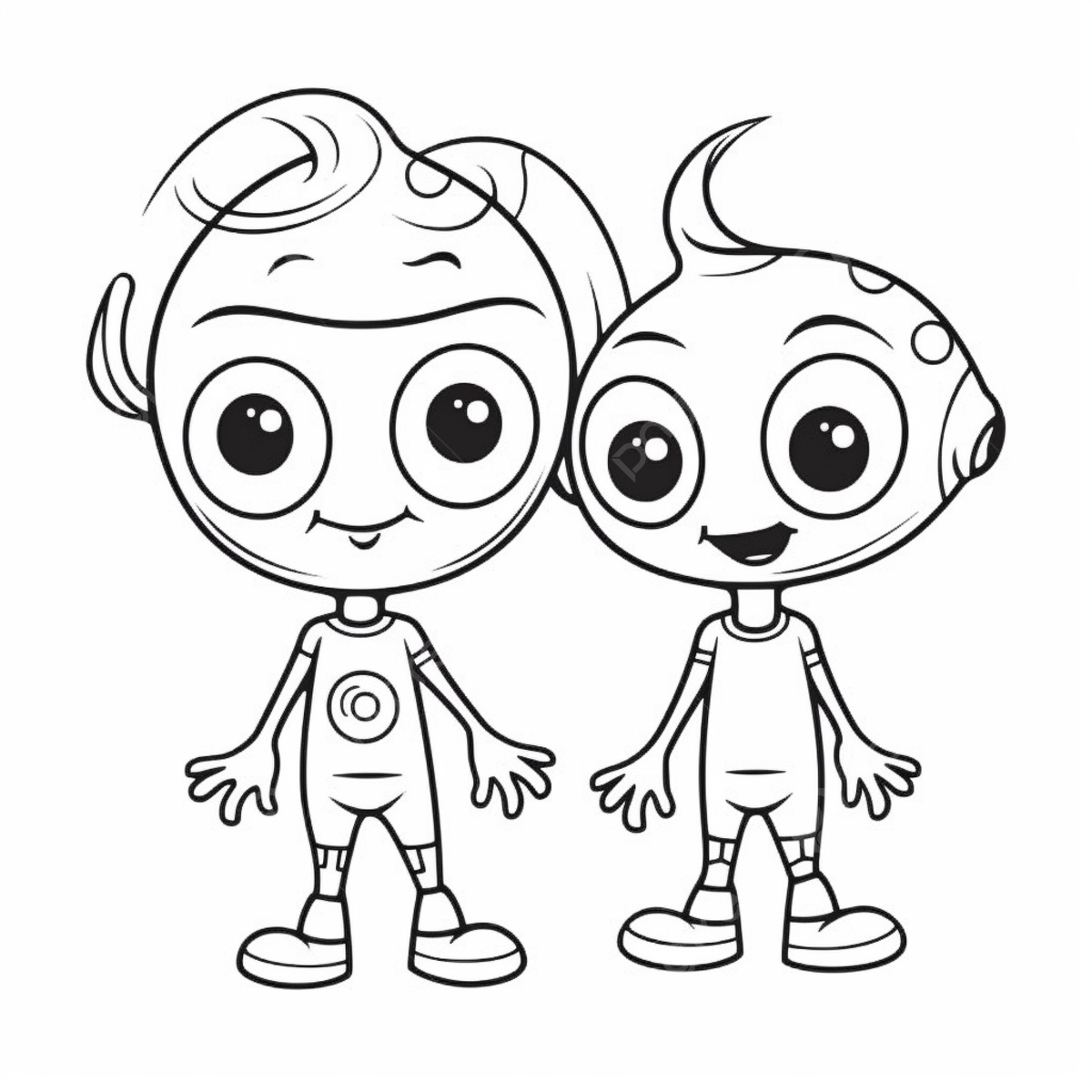 Desenho de dois personagens desenhos animados para colorir png desenho de carro desenho de desenho animado desenho de anel png imagem para download gratuito