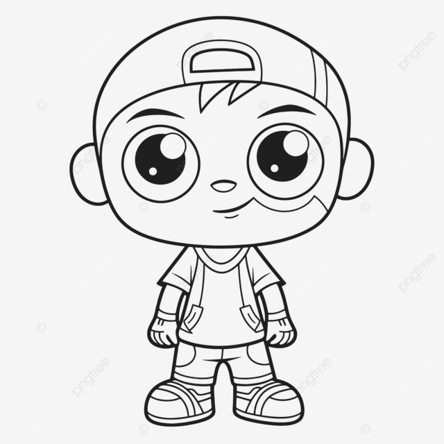 Desenho de pãgina coloraãão animado personagem nele esboão vetor png desenho de carro desenho de desenho animado desenho de asa imagem png e vetor para download gratuito