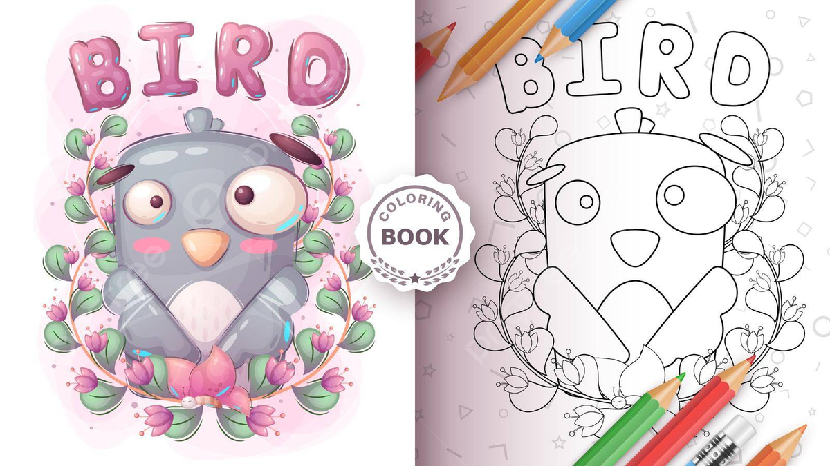 Coloring page of a lovable cartoon character â a bird dove vetor png personagens desenho animado pomba imagem png e vetor para download gratuito