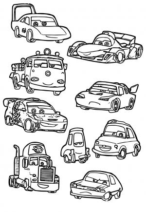 Free printable cars coloring pages for adults and kids