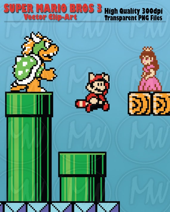 Super mario bros clipart mario pixels