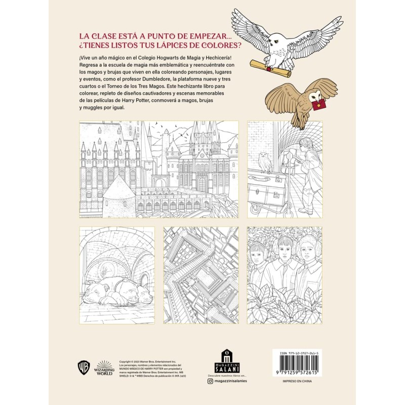 Libro hogwarts â colorear harry potter