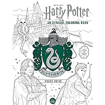 Harry potter slytherin house pride the official coloring book gifts books for harry potter fans adult coloring books insight editions libros