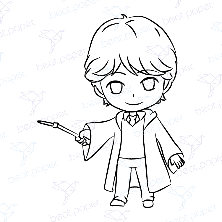 Harry potter hogwarts sellos digitales para colorear beatpaper