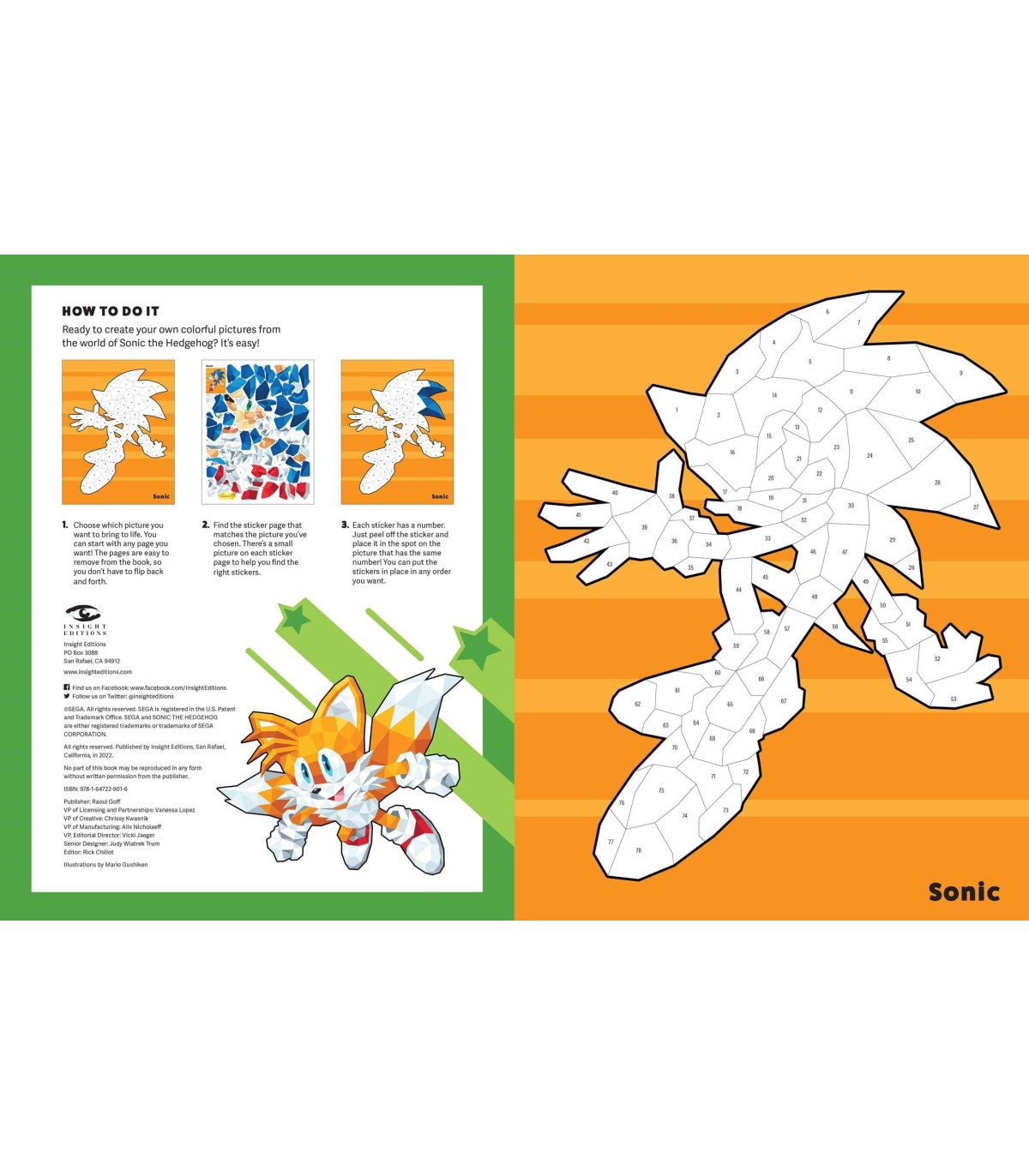 Sonic the hedgehog el libro oficial para colorear