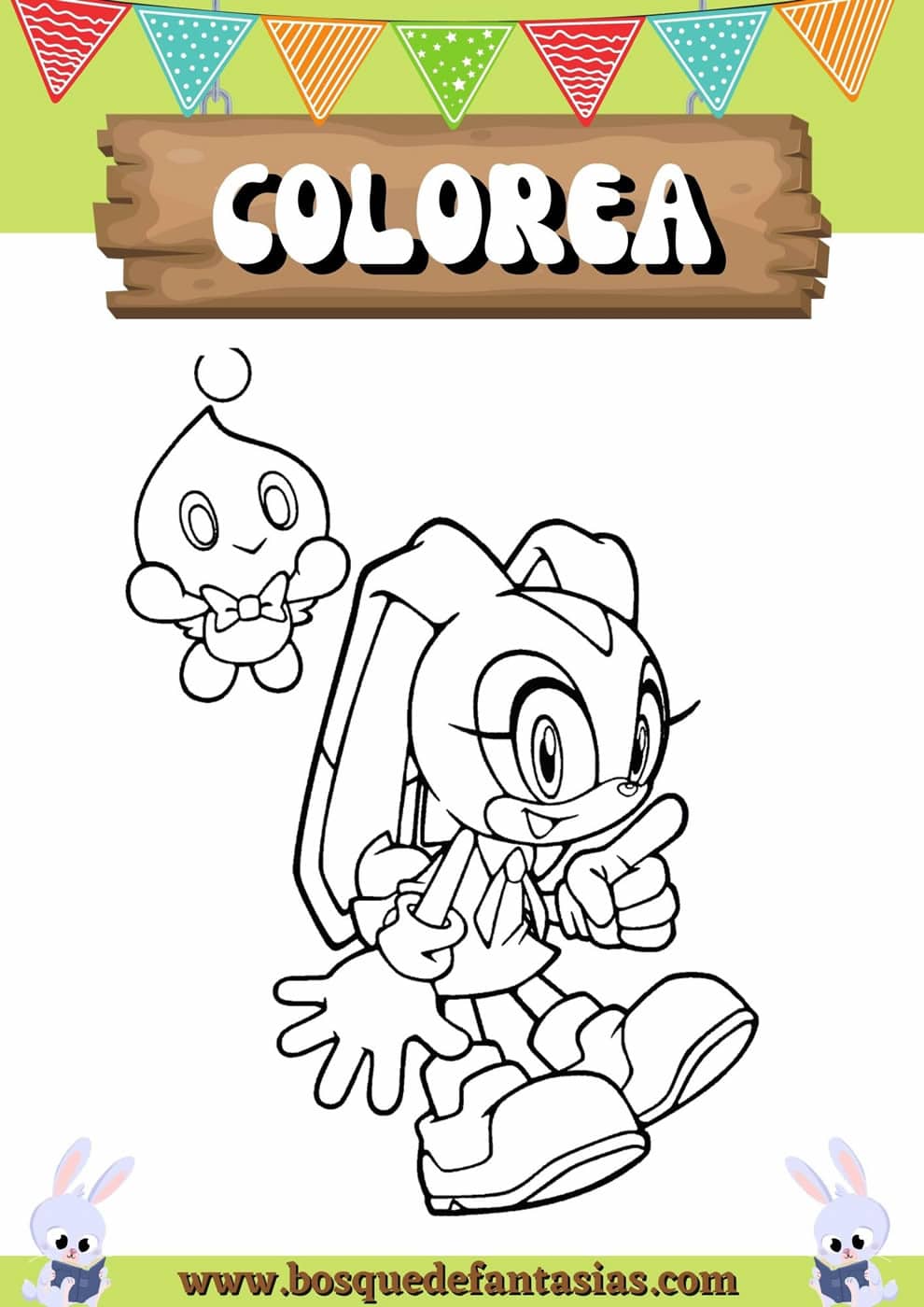 Dibujos de sonic para niãos para colorear e imprimir
