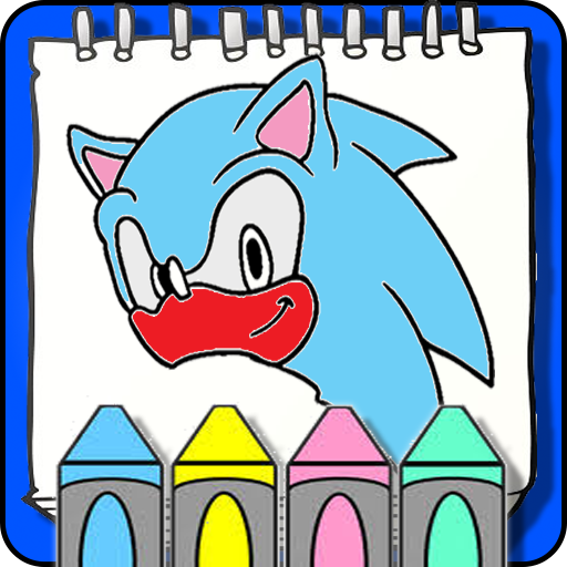 Coloring book of hedgehogs