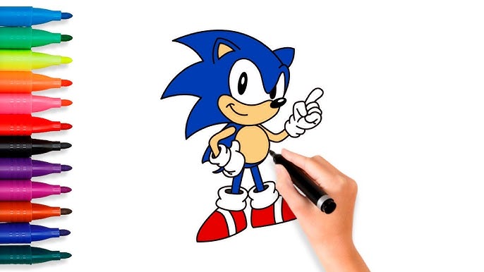 Cão dibujar a sonic