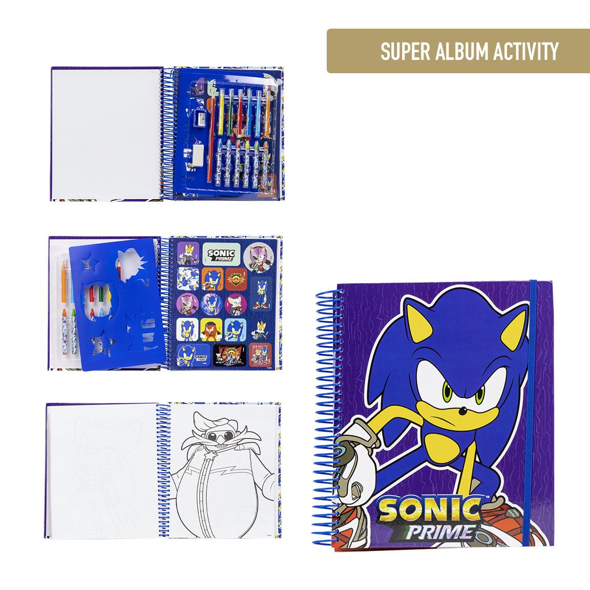Fabricante de album actividades coloreable sonic prime
