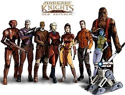 Characters of the star wars knights of the old republic series
