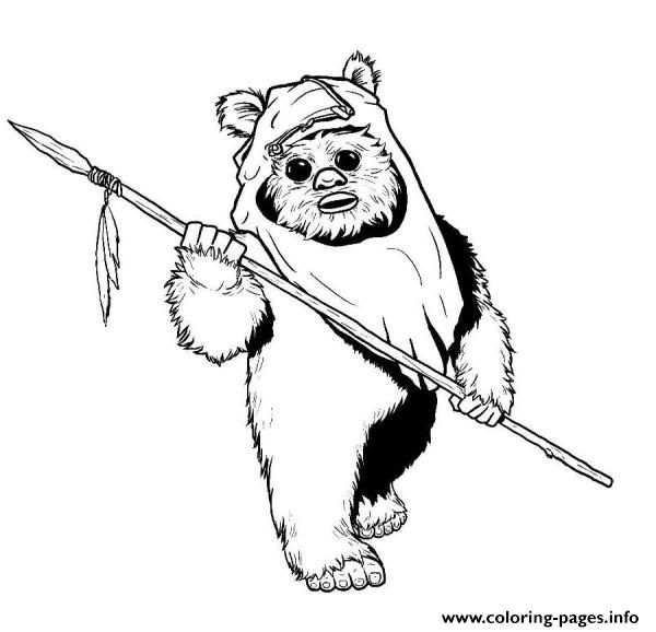 Print star wars ewok coloring pages star wars drawings star wars artwork star wars characters ewok