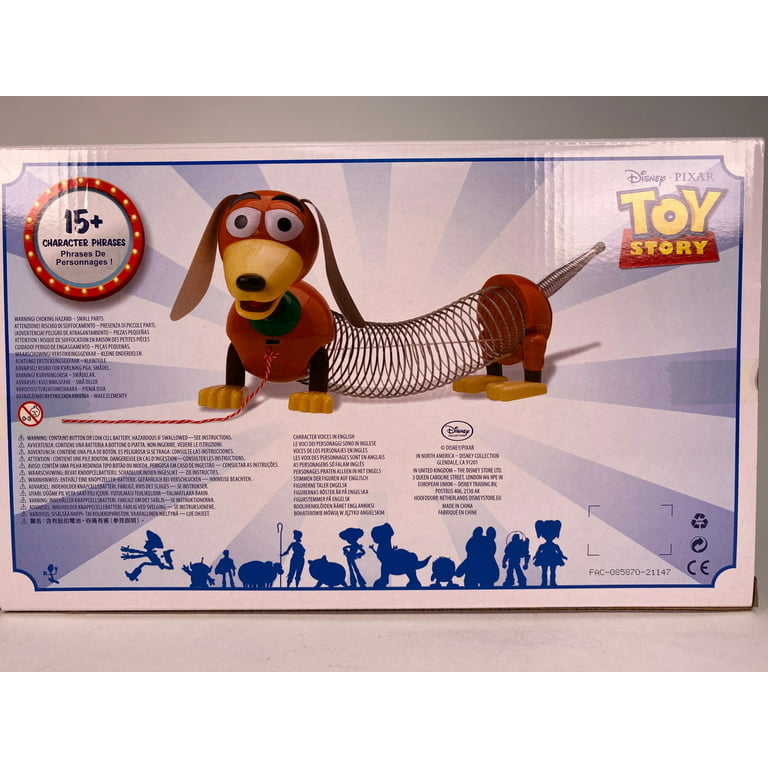 Disney pixars toy story slinky dog talking character phrases action figure