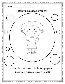 Personal space camp boy space invader coloring sheet space camp personal space space camp activities