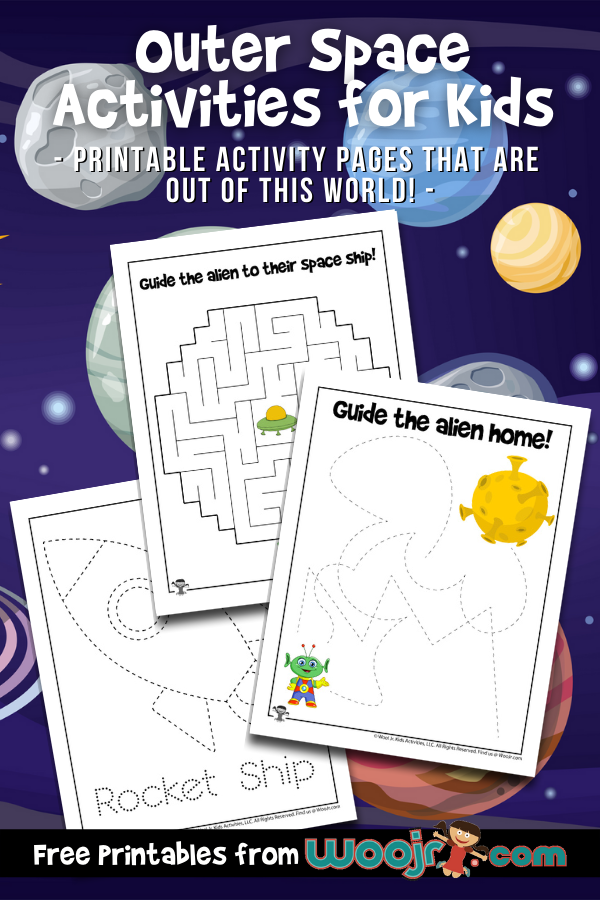Outer space activities for kids woo jr kids activities childrens publishing