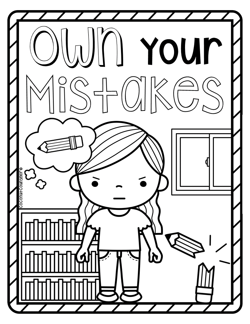 Responsibility coloring pages made by teachers