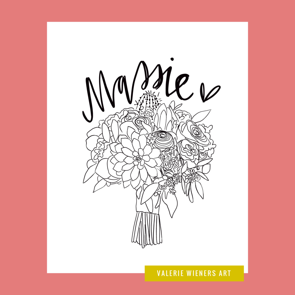Custom coloring pages â valerie wieners art