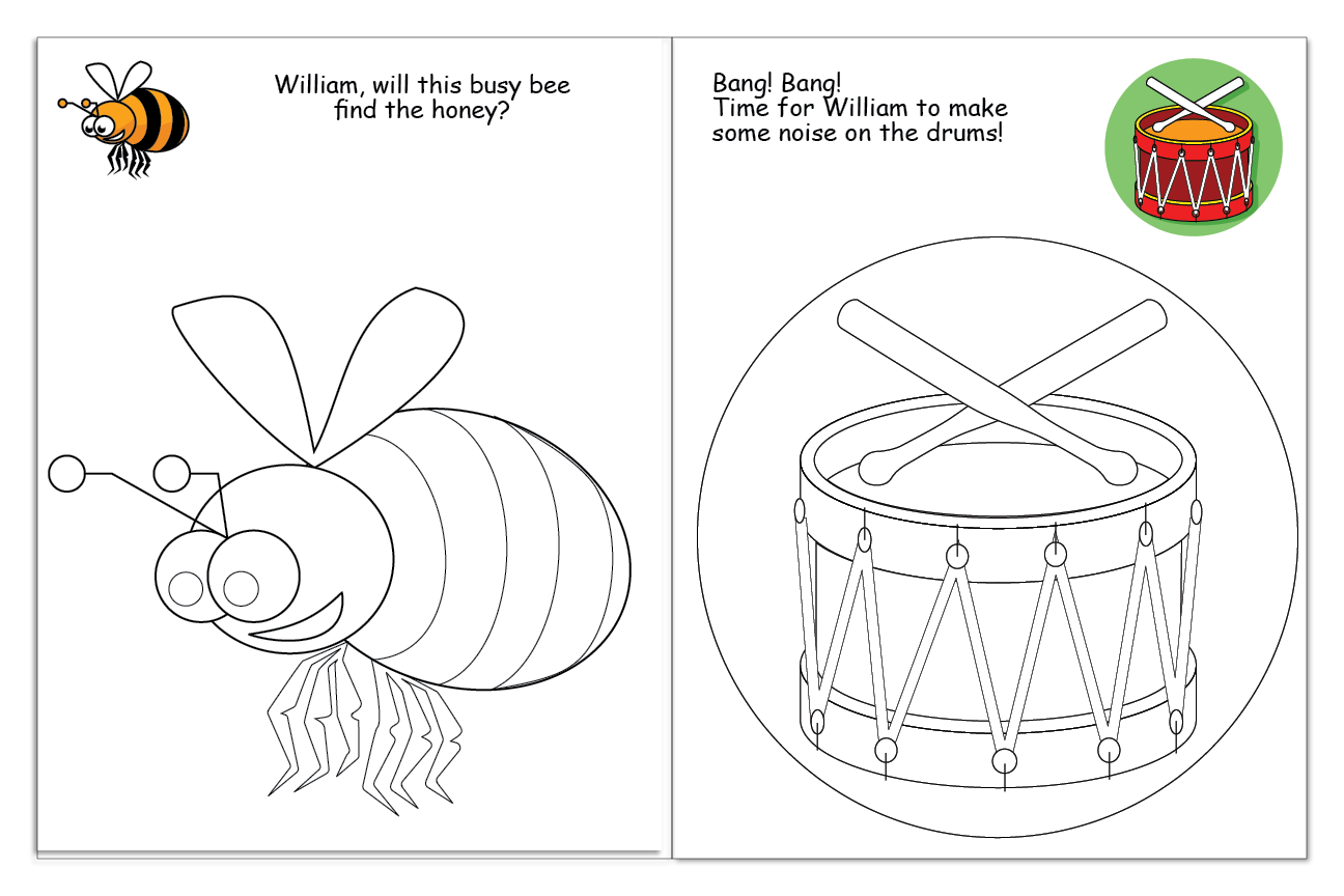 Personalized coloring book â first time books