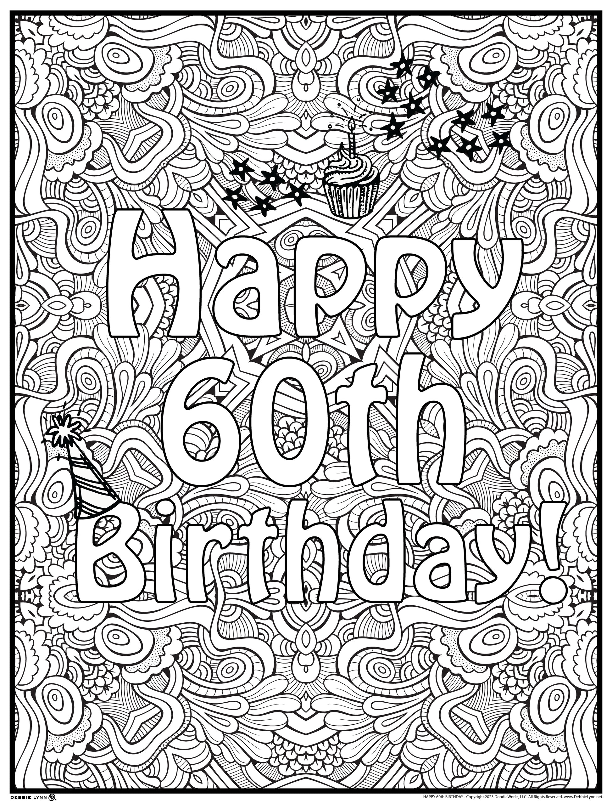 Happy personalized giant coloring poster â debbie lynn