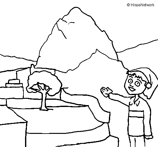 Peru coloring page