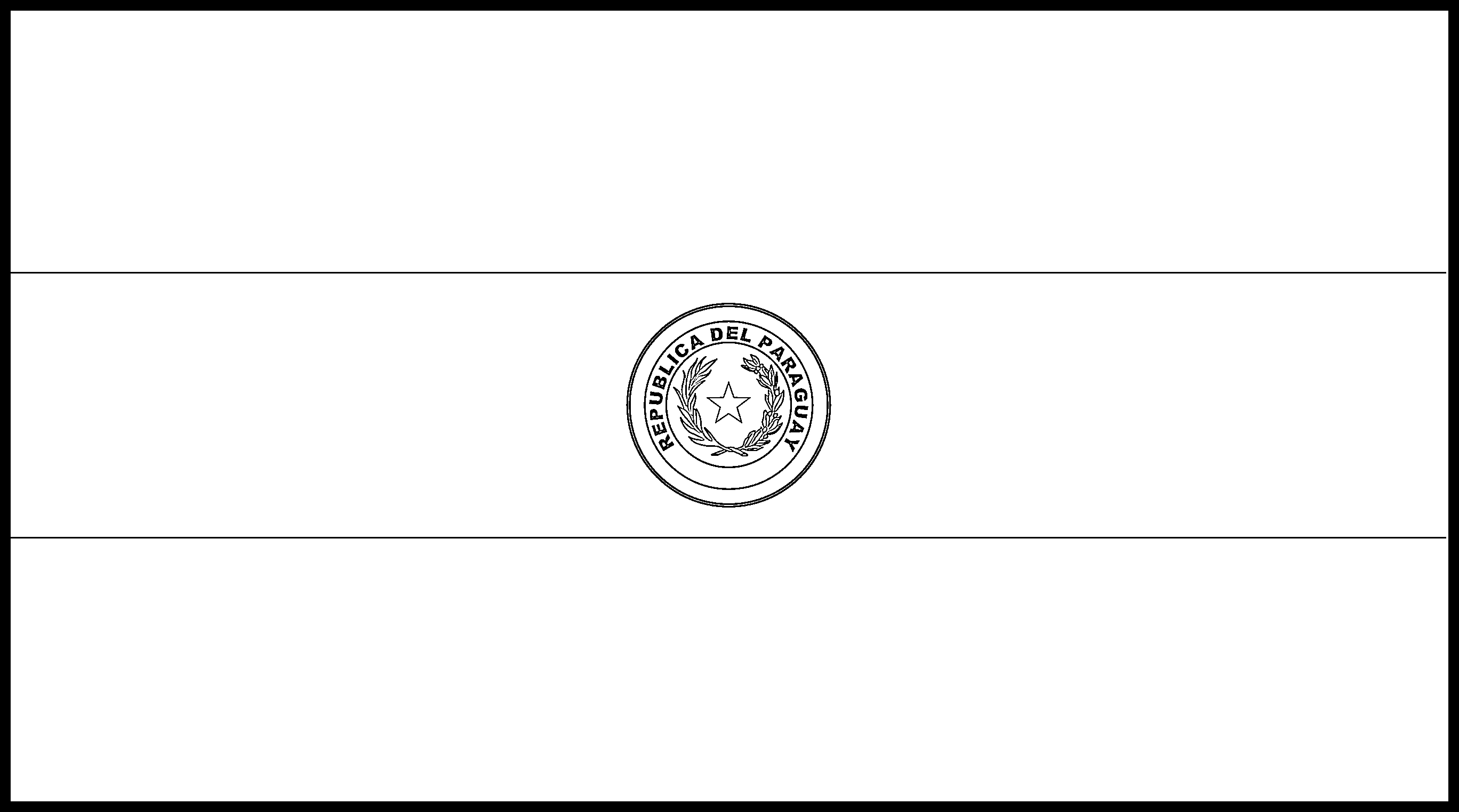 Paraguay flag colouring page â flags web