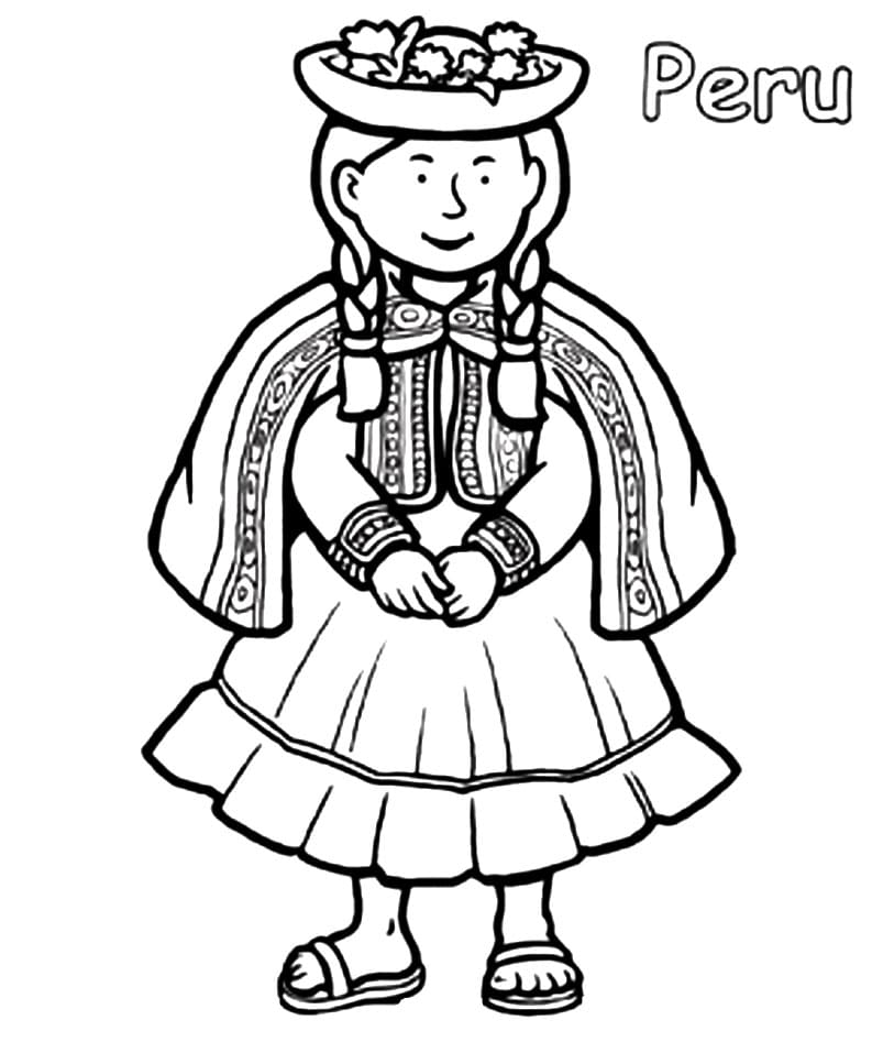 Peru coloring pages