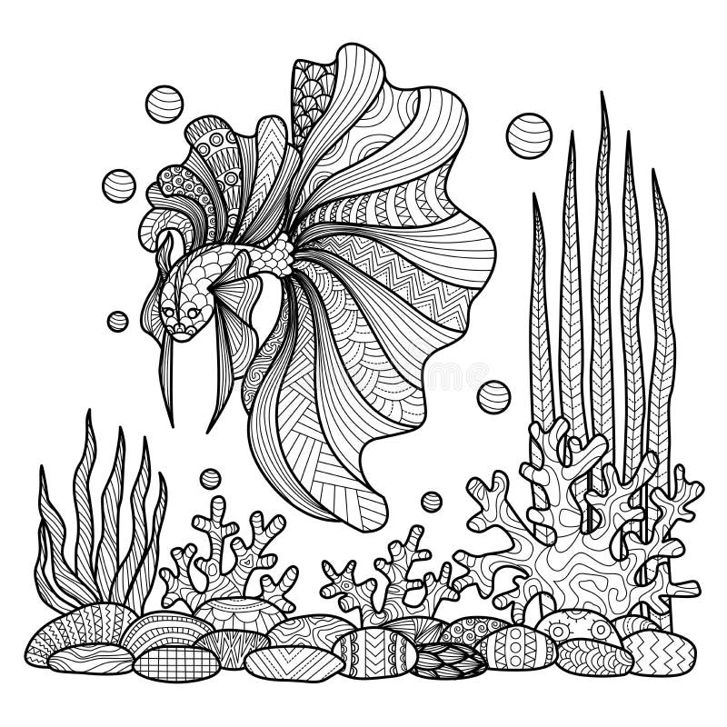 Turtle coloring book for adults vector stock vector