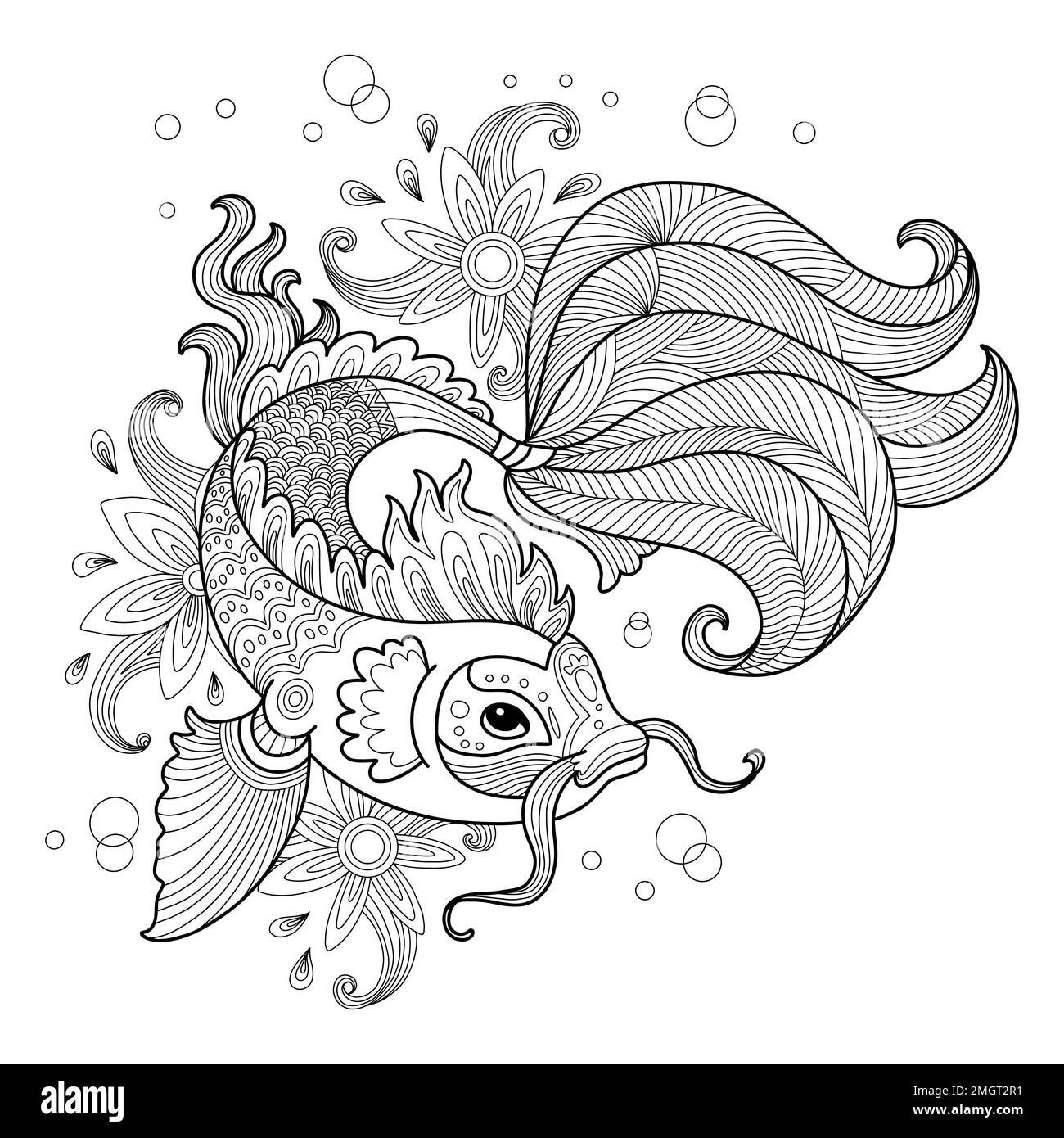 Black white drawing fish black and white stock photos images