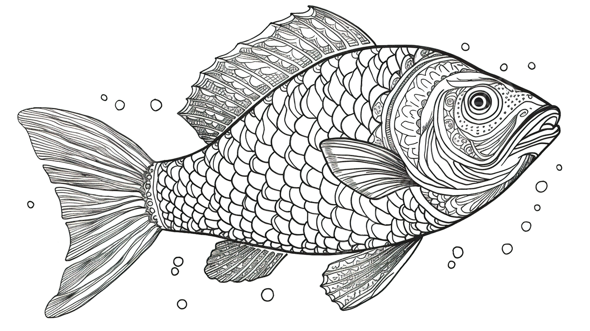 Fish coloring page with the background of a white background picture of a fish to color fish nature background image and wallpaper for free download