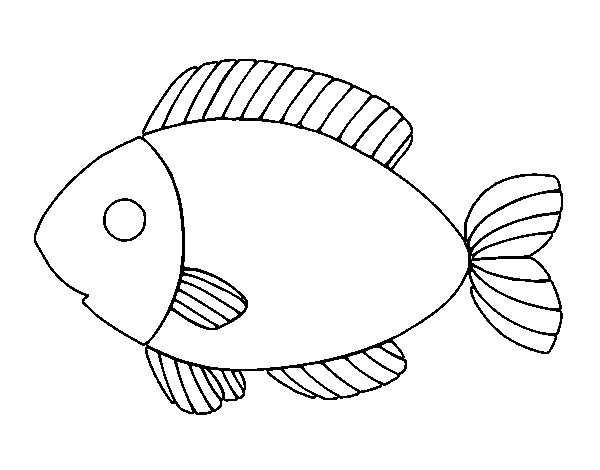 Dibujo de pescado pintado por en el dãa